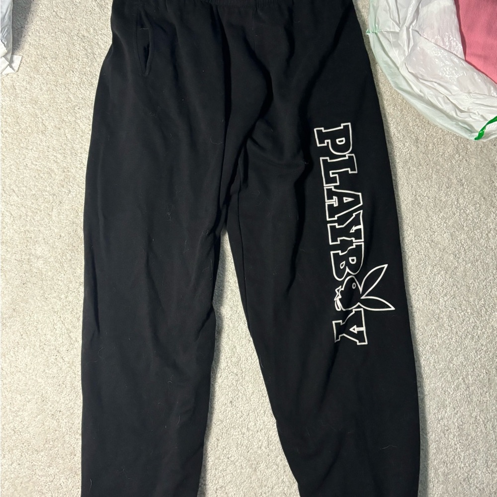 Pacsun playboy black sweats